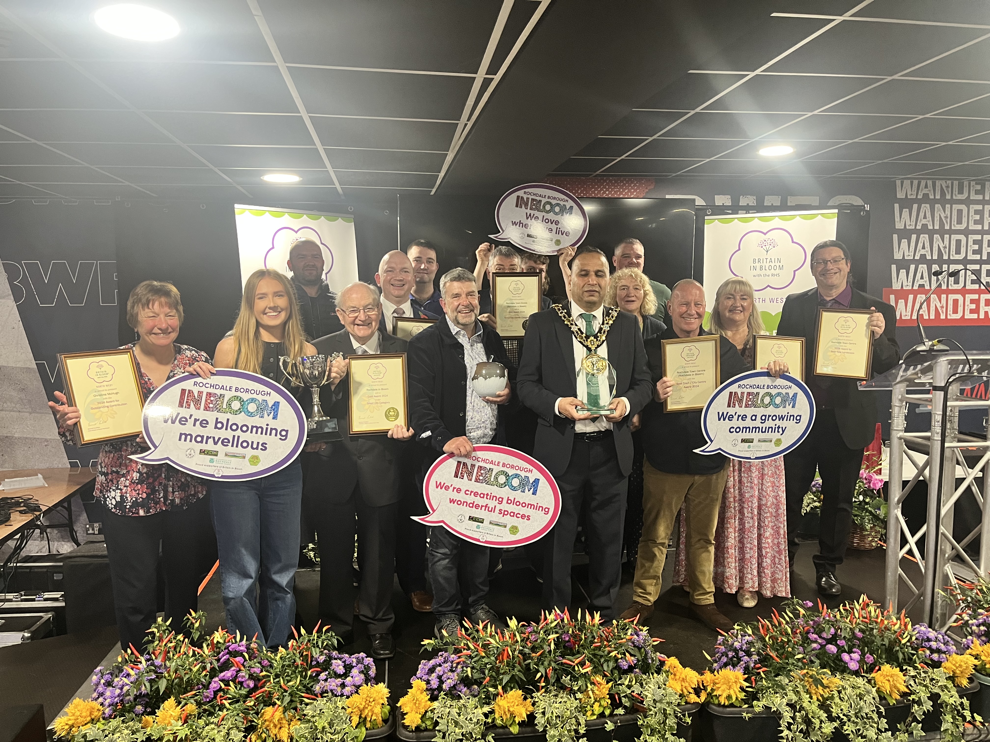 Image: Green fingered borough turns gold at North West in Bloom awards